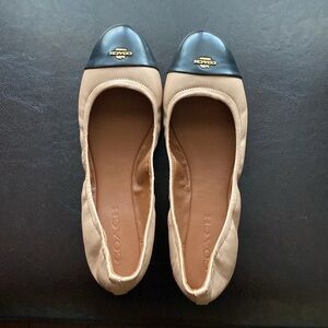 COACH Bonnie Leather Ballerina Flats Women’s Size 9.5
